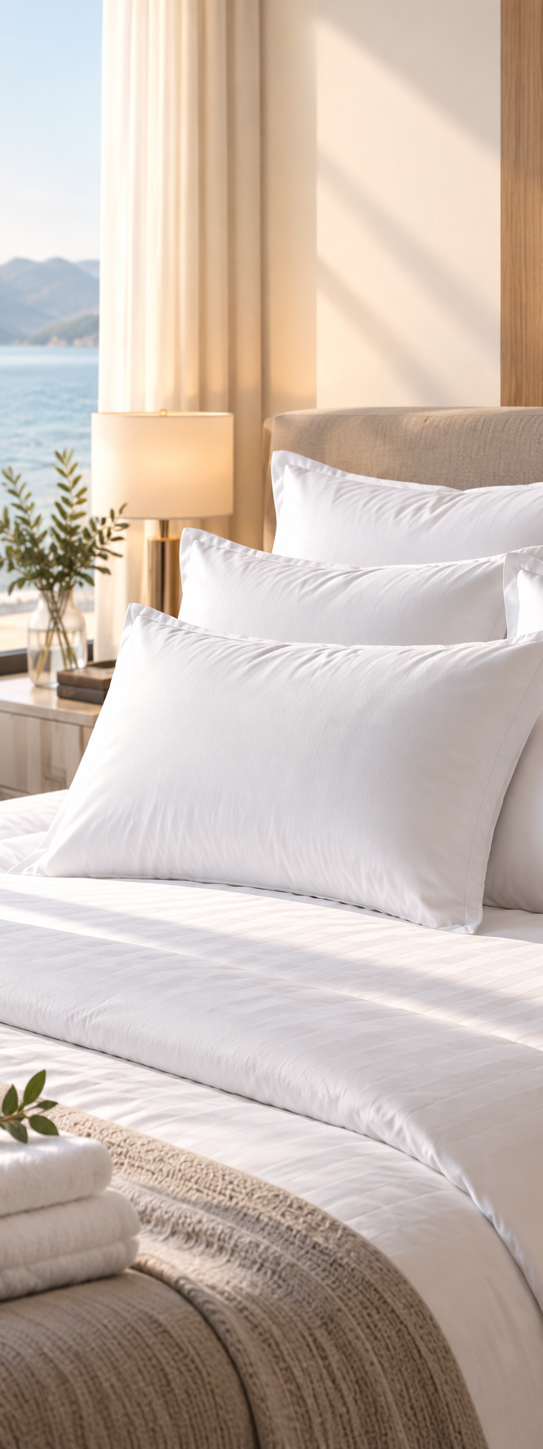 almohadas de hotel